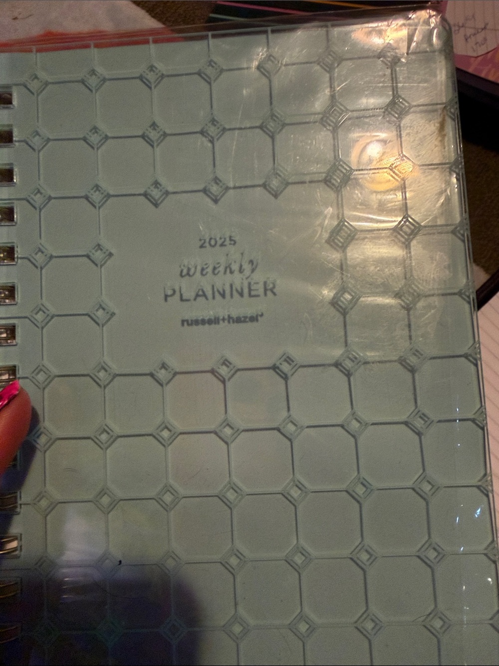 Russell+Hazel Mint Green Weekly Planner
